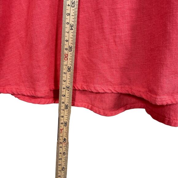 J. Jill Dress Lot – Coral Button Front Dress + Black Gingham Dress | Large - Picture 7 of 16